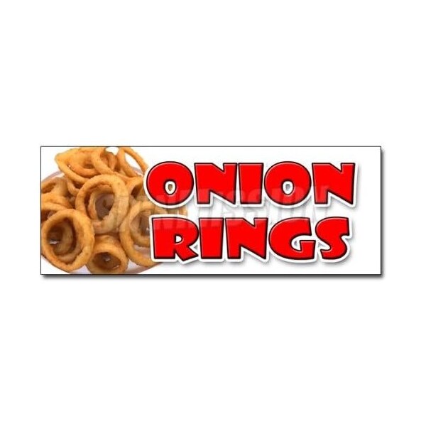 Signmission ONION RINGS DECAL sticker deep fried vidalia sweet crispy ring french fries, D-36 Onion Rings D-36 Onion Rings - main